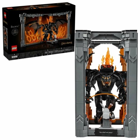 Конструктор LEGO Icons Властелин колец Книжный уголок: Балрог 10367, 1201 деталь, от 18 лет