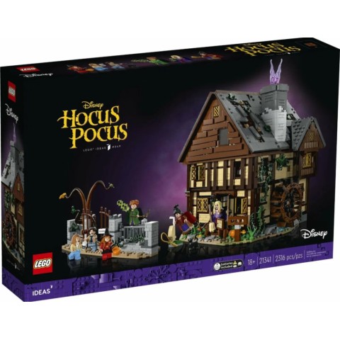 Конструктор LEGO Ideas 21341 Фокус-Покус: Коттедж сестер Сандерсон, 2316 деталей, 9 минифигурок, аксессуары