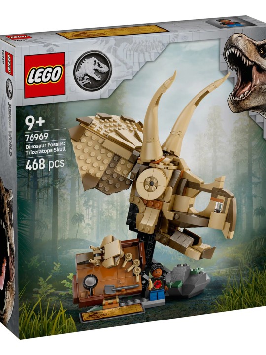 Конструктор LEGO Jurassic World 76969 Череп трицератопса, подвижная модель, от 9 лет