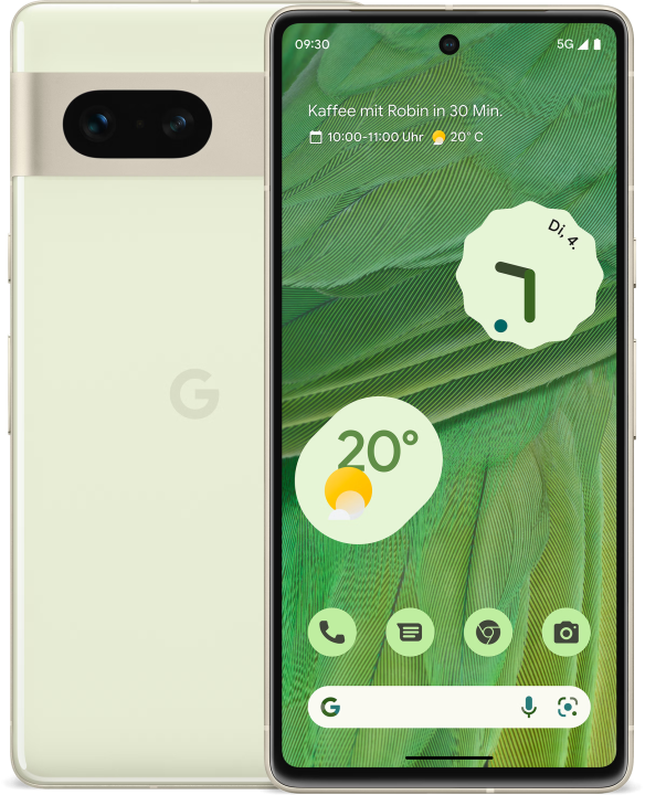 Смартфон Google Pixel 7 8/128 ГБ, Dual: nano SIM + eSIM, Lemongrass
