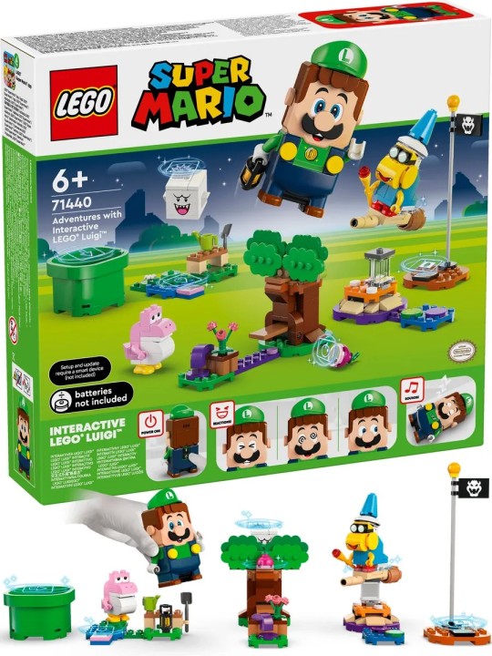 Конструктор LEGO Super Mario 71440 Приключения с Луиджи, интерактивный набор, от 6 лет