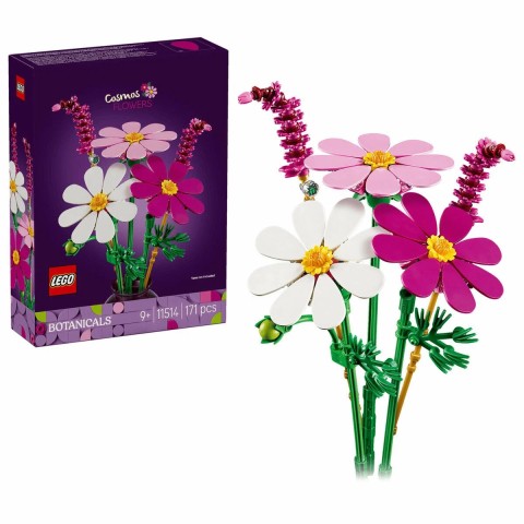 Конструктор LEGO Botanicals 11514 Цветы Космеи, искусственный букет из элементов Лего