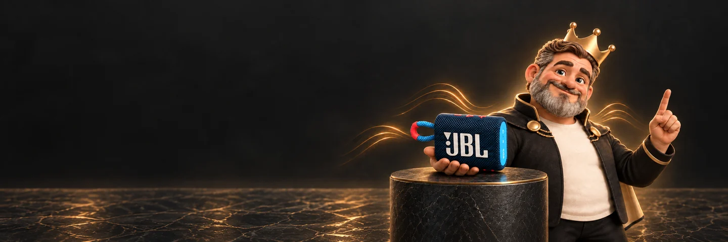Король Техно Кинг представляет Портативная акустика JBL GO 3 4.2 Вт синий/розовый
